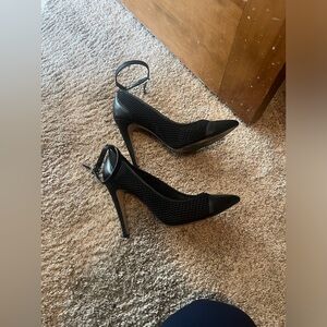 BCBGenerarion Black Mesh Heels